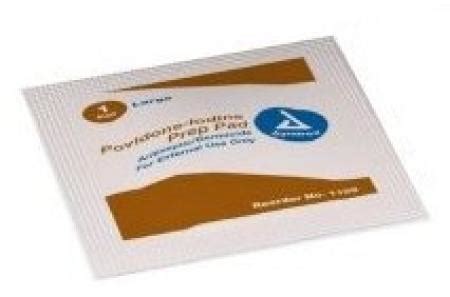 Dynarex Povidone Iodine Prep Pads Non Woven Gauze Povidone Iodine