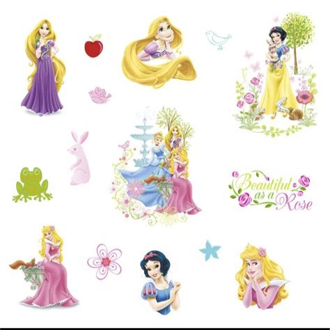 Adesivo De Parede Decorativo Princesas Disney Shopee Brasil