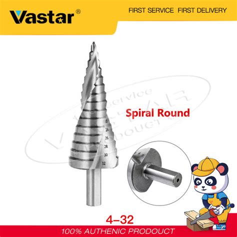 Vastar 1 Pcs 4 32mm HSS Step Drill Bit Set Titanium Coated Drilling