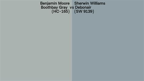 Benjamin Moore Boothbay Gray Hc 165 Vs Sherwin Williams Debonair Sw