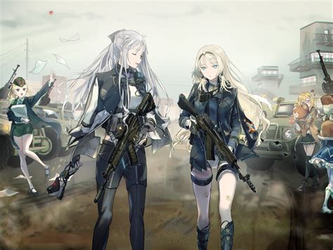 Ak 12 An 94 Ppsh 41 As Val And Serdyukov Girls Frontline Drawn