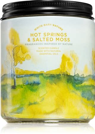Bath Body Works Hot Springs and Salted Moss vonná svíčka notino cz