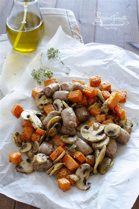 ZUCCA E SALSICCIA Con FUNGHI Cotti In 10 Minuti In Friggitrice Ad Aria