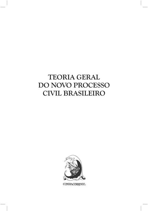 TEORIA GERAL DO NOVO PROCESSO CIVIL BRASILEIRO PDF Download grátis