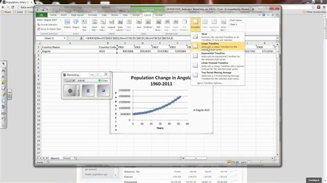 How To Model Linear And Exponential Population Growth With Excel Youtube