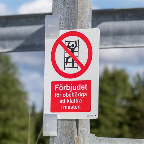 Hammarprodukter Skylt A4 Förbjudet för obehöriga Aluminium