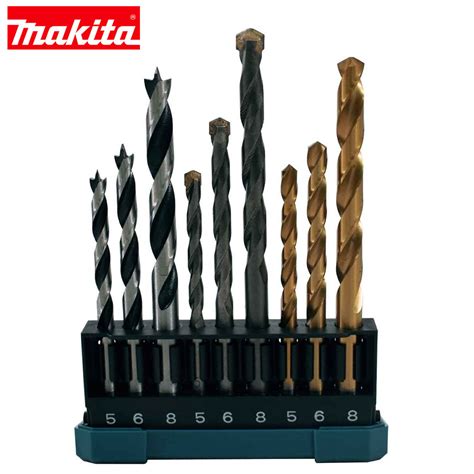 Jogo De Brocas Makita 9 Pecas Concreto Madeira Metal D 71962