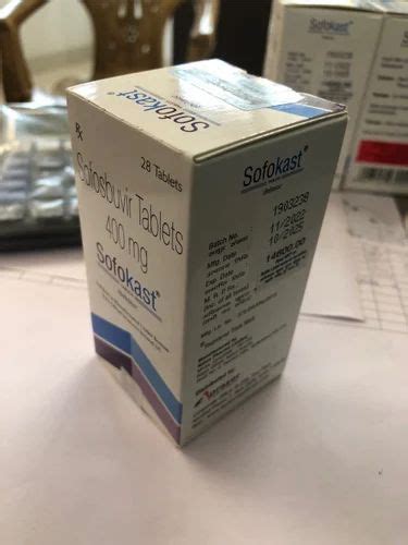 Sofokast Tablets 400Mg Sofosbuvir At Rs 15000 Bottle Sofosbuvir