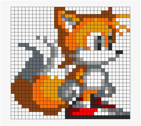 Sonic Perler Beads Tails Bead Sprite Bit Pixel Art Canada