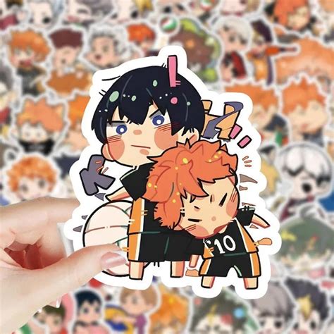 Haikyuu Dibujos Animados Piezas Pegatinas De Anime Diy Para