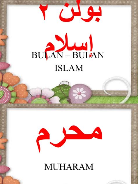 Bulan2 Islam Jawi Bm Pdf