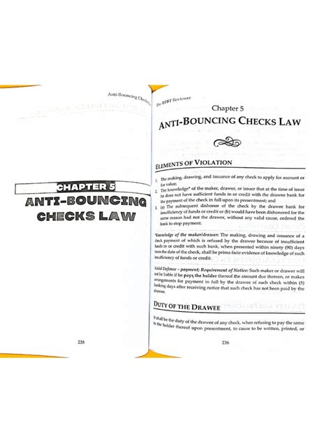 Anti Bouncing Checks Law Pdf