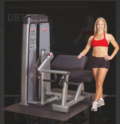 Body Solid Dbtc Sf Pro Dual Bicep Tricep Machine Fitness Plus