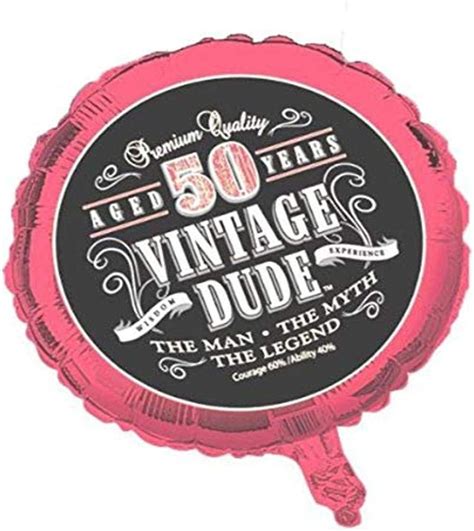 Creative Converting Vintage Dude 50th Birthday 2 Sided