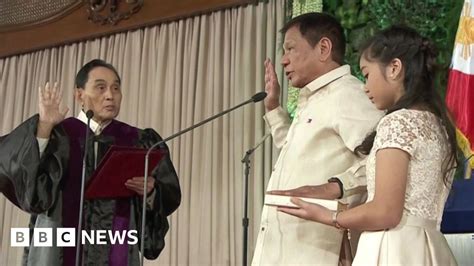 Rodrigo Duterte Is Sworn In As Philippines President Bbc News