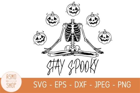 Stay Spooky Skeleton Svg Gráfico por ASMOshopStore Creative Fabrica