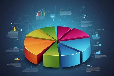 Análisis De Datos Estadísticas Gráfico De Torta Resumen Ilustración De Las Existencias De Fondo