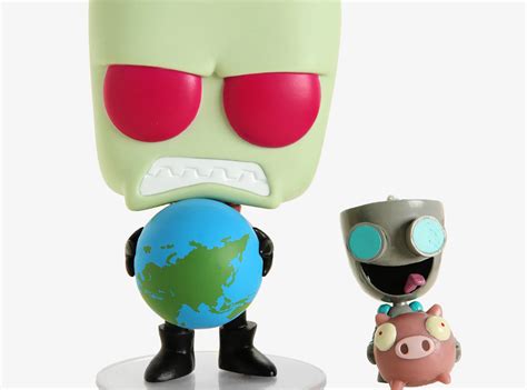 NickALive Hot Topic Releases Exclusive Invader Zim And GIR Funko Pop Figure Set