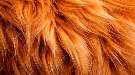 Premium Ai Image Natural Fluffy Lion Fur Texture