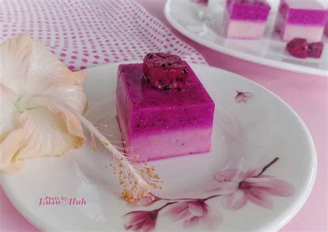 Resep Puding Lapis Buah Naga Oleh LinaLinut Cookpad