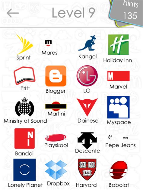 Logo Quiz Answers Level 1 15 For Iphone Ipad And Android