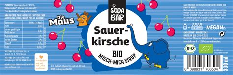 BIO Sirup 3er Set Maus Getränkesirup by Sodabaer SODABÄR CH