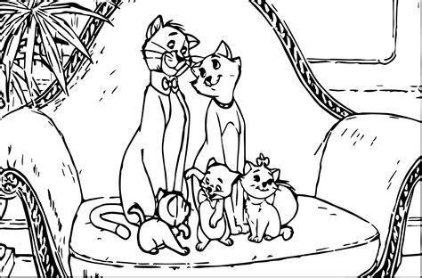 The Aristocats Printable Coloring Pages 2 Disney Sketch Coloring Page