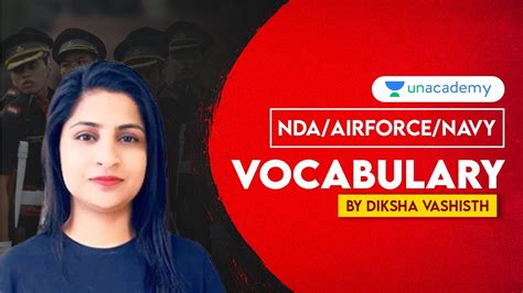 NDA Airforce Navy Vocabulary English Grammar Diksha Vashisth