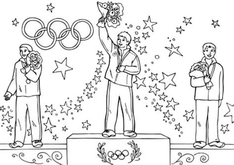 Olympic Games Winner Coloring Page Coloring Sky Olympic Games For