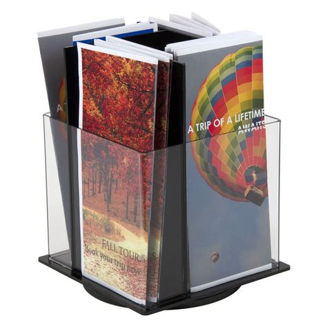 Rotating 4 Sided Trifold Pamphlet Holder Buy Acrylic Displays Shop