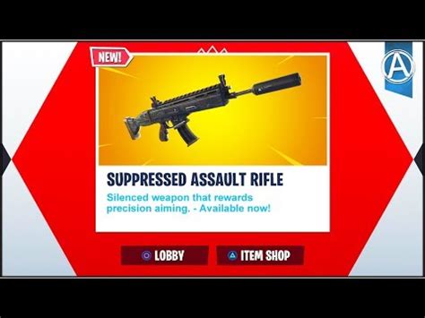 NEW SUPPRESSED ASSAULT RIFLE Gameplay UPDATE Fortnite Battle Royale