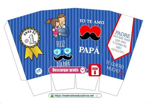 Cajitas Para El DÍa Del Padre Materiales Educativos Cajas Dia Del