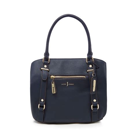 Navy Zip Detail Shoulder Bag Blue J By Jasper Conran Shoulder Bags