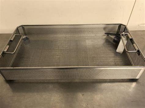 Used Aesculap Tray Sterilisation Stainless Steel 490 X 255 X 75mm F