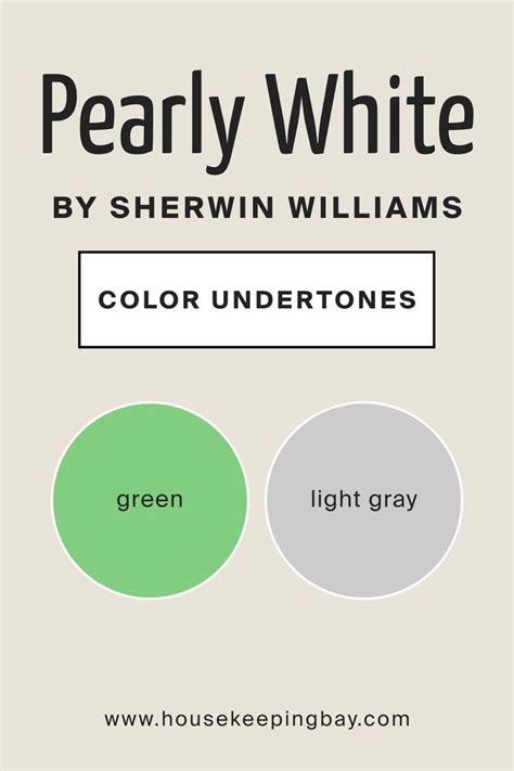 Pearly White Sw Color Undertones By Sherwin Williams Cream Paint