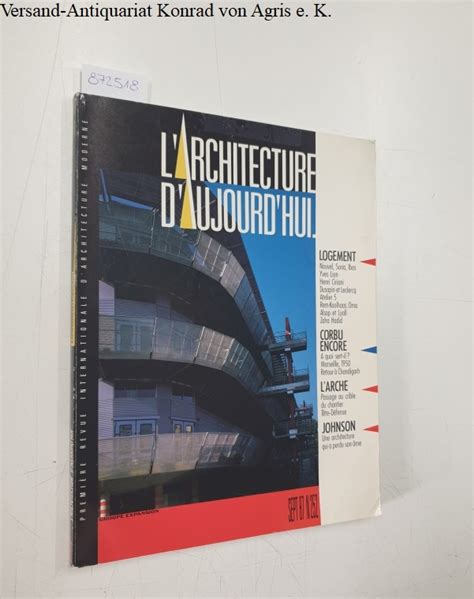 AA L Architecture D Aujourd Hui No 252 Septembre 1987 Logement