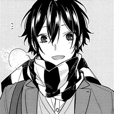 Miyamura Izumi Horimiya Icon Sketsa Gambar Gambar Anime