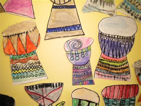 Waitsfield Elementary Art: West African Drums