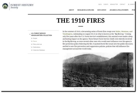 Fires Of 1910 Real Climate Science