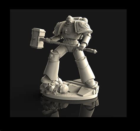 Stl File Space Marines War Hammer 🛰・3d Printing Template To Download・cults