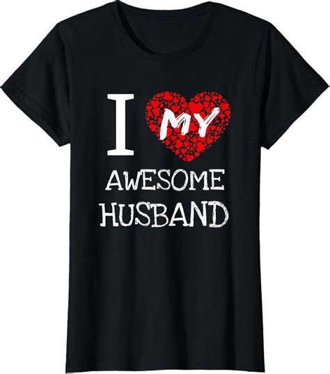 Amazon Womens I Love My Awesome Husband T Shirt For Women Gift T