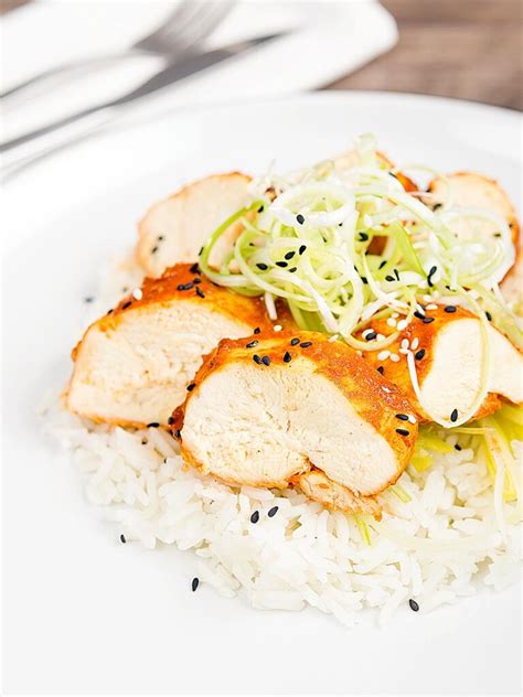 Steamed Chicken Breast With Korean Gochujang Marinade Krumpli