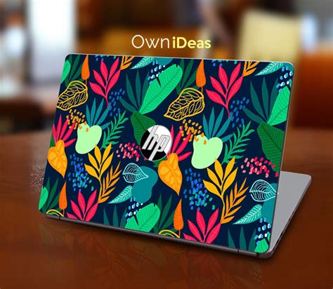 Hp Envy Laptop Skin Green Plants Personalized T Fits Hp Spectre