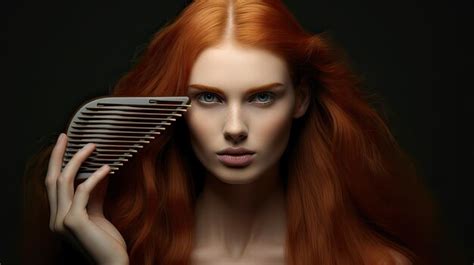 Premium AI Image | Hair care detangling tool wet hair comb gentle ...