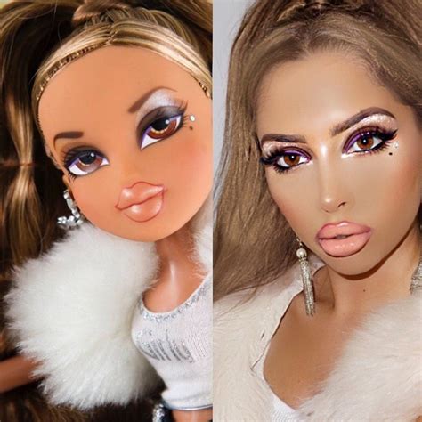 People Are Turning Themselves Into Human Versions Of Bratz Dolls Using Makeup And The