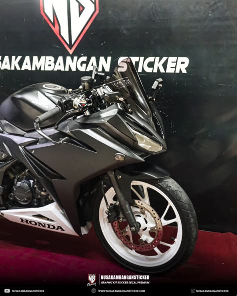 Wraping Stiker Cbr R All New Hitam Putih Standar Full Body