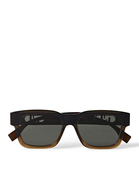 Fendi Olock Acetate Square Frame Sunglasses Fendi