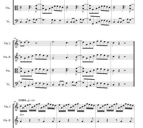 La Bamba Sheet Music Los Lobos For String Quartet Violin Viola