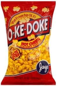 O Ke Doke Hot Cheese Flavored Popcorn Oz Nutrition Information Innit
