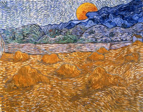 Vincent Van Gogh Paesaggio Con Covoni E Luna Nascente Otterlo